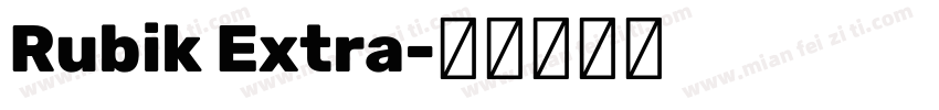 Rubik Extra字体转换